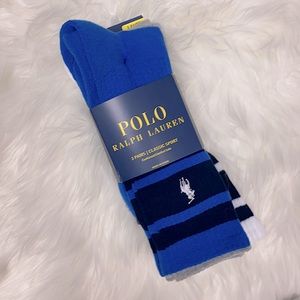 𝐑𝐋 𝐏𝐨𝐥𝐨 / 3pk Classic Sport Socks